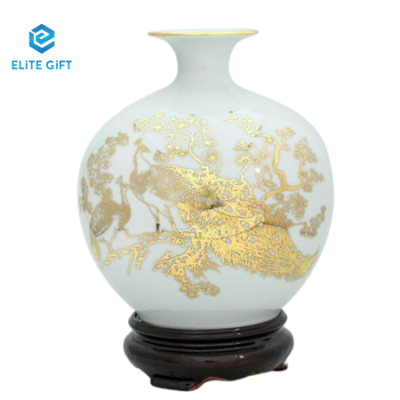 BÌNH HÚT LỘC VẼ VÀNG TÀI LỘC 28CM